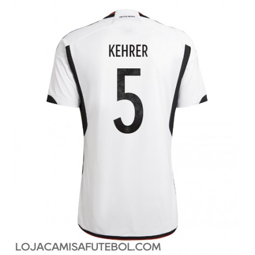 Camisa de Futebol Alemanha Thilo Kehrer #5 Equipamento Principal Mundo 2022 Manga Curta